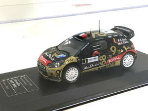 ダイキャストクラブ 1/43 シトロエン DS3 WRC #1 フランスラリー 2013 S.ローブ