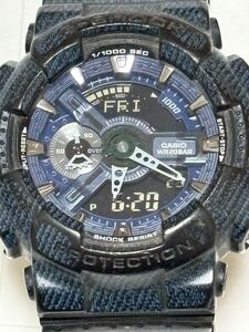 【動作品】【ヴィンテージ】【生産終了モデル】 G-SHOCK CASIO GA-110DC デニムカラー