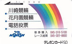 ●川崎競輪 花月園競輪 電話投票テレカ