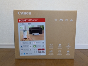 即納　キャノン　TS3730　プリンター　黒　CANON　PIXUS　（純正インク BC-365、BC-366 なし）スキャナー、コピー、スマホ印刷可能！