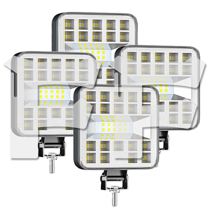 超小体積 LED ワークライト 3インチ 87W 作業灯 新品 前照灯 車幅灯 3C-87W トラック 6500K ホワイト 12V~24V バイク 4個