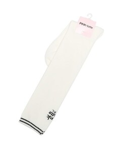 新品 PINK-latte バックロゴハイソックス オフホワイト(003) 22-24ｃｍ 定価660円 