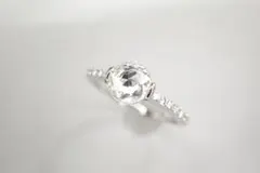 14/美品 ギメル Pt950 ローズカットダイヤ0.604ct リング 指輪