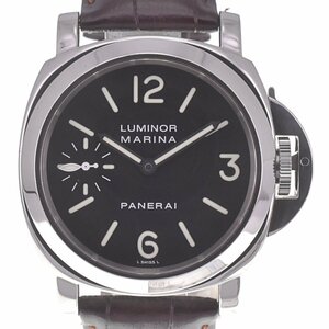 パネライ PANERAI PAM00001 ルミノールマリーナ スモールセコンド 手巻き メンズ 良品 箱・保証書付き P#129704