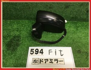 【送料無料】GP5 フィット HV 中期 純正 左 ドアミラー ウィンカー付 9ピン サイドミラー NH821M/ガンメタ 76258-T5A-J52