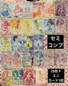 プリキュア カード ウエハース 8 セミコンプ 25枚 ＋ ミニカード 1枚