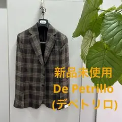 ▪️新品タグ付き　De Petrillo デペトリロ ブラウン　リネン混ジャケット