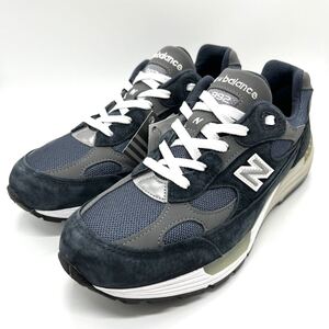 【新品】New Balance(ニューバランス) M992GG ネイビー/紺色 26cm ワイズ:D ピッキングスウェード ローカットスニーカー USA製