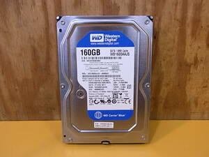 ◎B/909●ウエスタン・デジタル Western Digital☆3.5インチHDD(ハードディスク)☆160GB SATA300 7200rpm☆WD1600AAJS☆中古品