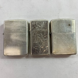 04wy0404▽【1円スタート】ZIPPO　ジッポ　3点セット ライター スターリングシルバー sterling silver　中古品