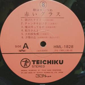 レコード 戦後歌謡世相史 錆びたナイフ チャンチキおけさ 俺は待ってるぜ 船方さんよ 大利根無情 夕陽の丘 嵐を呼ぶ男 硝子のジョニー 