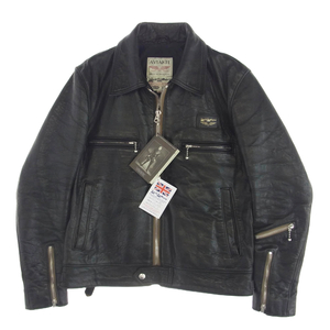 Lewis Leathers 551T TIGH FIT DOMINATOR SHEEP SKIN ドミネーター タイトフィット シープスキン シングル ライダース ジャケット【中古】