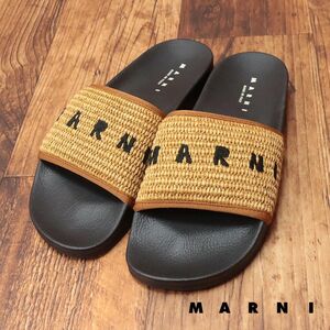 MARNI/43(28-28.5cm)/シャワー サンダル SAMR003702 イタリア製 フラット リゾート 楽ちん インポート マルニ 新品/茶色/ブラウン/ic143/