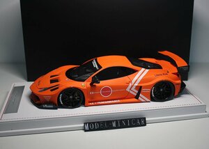 ▲入手困難！Matt Orange！世界限定66台！LBWK 1/18 フェラーリ 458 GT LB Silhouette Works 458GT Zero Fighter 新品 Resin Model