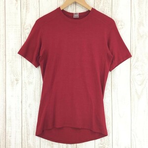 MENs M アークテリクス ストレッチ ウール ショートスリーブ Tシャツ ARCTERYX レッド系