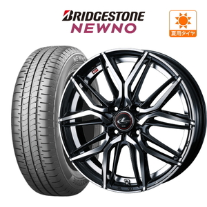 サマータイヤ ホイール 4本 ウェッズ レオニス LM BRIDGESTONE ニューノ 155/65R14