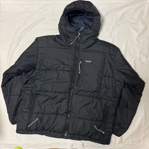 希少 Lサイズ【2001・マットブラック】 patagonia 廃盤ダスパーカ・DAS Parka ( BLK ) 黒×紺 MARS 米軍ミリタリーブラック生産終了モデル