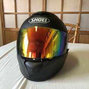 中　1円〜　SHOEI バイクヘルメット QWEST フルフェイス 小傷多数　JIS Lサイズ　59㎝　2016年製　ショウエイ 