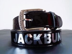 ☆新品☆Jack Bunny!! by PEARLY GATES ジャックバニー / JB型押しバックル 箔押しロゴ エナメルベルト