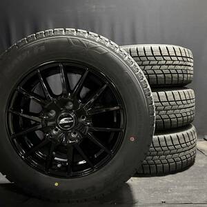 バリ山 ★　195/65R15 ICENAVI6 スタッドレス　４本セット 6J ＋52 PCD114.3 ノア ヴォクシー エスクァイア ステップワゴン