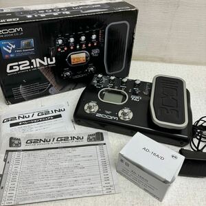 1118H6 ZOOM ズーム マルチエフェクター G2.1Nu guitar efects & USB AUDIO I/F pedal ギターエフェクツペダル 取説付き ギター用 