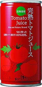 沼田町北のほたる 完熟無塩トマトジュース（缶入）無添加 190g×30本（1箱）