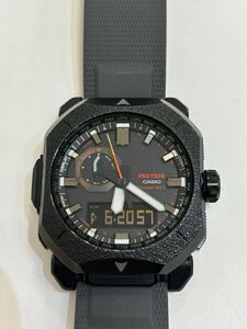 CASIO カシオ PRO TREK プロトレック SOLAR ソーラー アナログ 腕時計 PRW-6900BF ブラック 稼働品