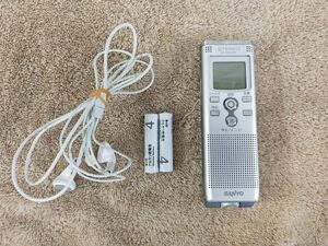 P15 【録音、再生可能】★☆SANYO・サンヨー・ICR-S290RM(S) 内蔵ステレオマイク付き・デジタルボイスレコーダー☆★ 電池＆イヤホン付き