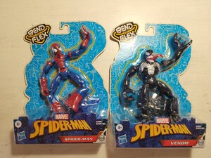 セット スパイダーマン ヴェノム ベントアンドフレックス Marvel Spider-Man Bend And Flex フィギュア ベノム