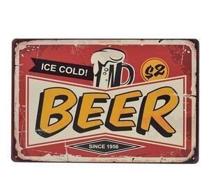 K38d 新品●アメリカ雑貨 ブリキ看板 ビール ICE COLD BEER おしゃれ かっこいい インテリアに！ レトロ アンティーク ビンテージ