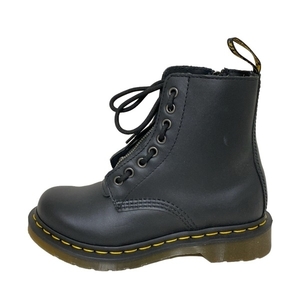 ドクターマーチン Dr.Martens ショートブーツ UK4 - レザー 黒 レディース ジップアップ/8ホール 靴