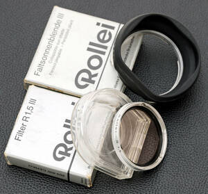 ローライ Rollei フィルター Ⅲ R1.5 R1,5 －0　B-Ⅲ BayⅢ Bay3 RⅢ －0　フード ゴムフード ローライフレックス ROLLEIFLEX　F2.8用 