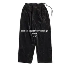 barbell object velveteen pt black