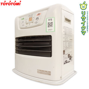 【中古】M▽トヨトミ 石油ファンヒーター 2017年 3.60Kw 木造10畳 鉄筋13畳 人感センサー機能付き ホワイト LC-S36H (27677)