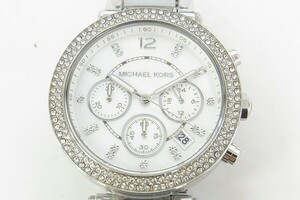 M509-J22-1204◎ MICHAEL KORS マイケルコース MK-6138 レディース クォーツ 腕時計 現状品① ◎