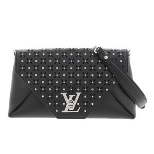 LOUIS VUITTON ルイヴィトン ラブノート 2way バッグ クラッチ ショルダーバッグ スタッズ M54871 Black カーフ ブラック 黒