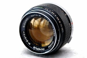 OLYMPUS オリンパス 純正 高級一眼レフカメラM-1専用 M-SYSTEM G.ZUIKO 50mm 高級単焦点レンズ1:1.4 超希少・作動品