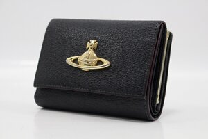 Vivienne Westwood ヴィヴィアンウエストウッド 折りたたみ 財布 がま口 ブラック 11-M010Y/1/060