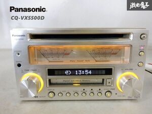 【保証付！】 Panasonic パナソニック CQ-VX5500D CD/MD デッキ プレイヤー アナログメーター 2DIN レシーバー 即納 棚A-1-1