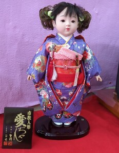 新品　ひな人形　市松人形　愛ちゃん　頭原作聖祥　衣装着付公司　約42cm 店舗より発送　振袖人形　 日本人形　 着物　ひな祭り