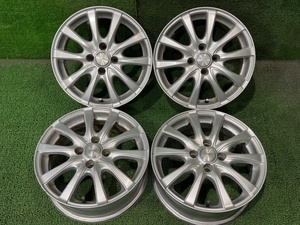 函館発☆最落なし!【TOPY☆15インチセット】トヨタ ヴィッツ等 SIBILLA NEXT IR-Z 15×5.5 PCD100 4穴 OFF42　※説明欄要確認