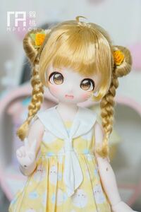 BJDドール用ウィッグ MDD/kumako/DDサイズ通用 全4 色 8-9インチ 球体関節人形 doll