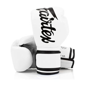 新品 Fairtex フェアテックス シンセティックレザー グローブ BGV14 ホワイト 10oz ムエイタイ ボクシング キックボクシング MMA 格闘技