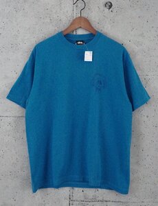 STUSSY × MINOTAUR × Neroli ステューシー × ミノトール × ネロリ SS LINK ヘッドフォン スカル Tシャツ ブルー サイズL