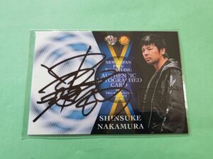 07/08 BBM 新日本プロレス 中邑真輔 直筆サインカード