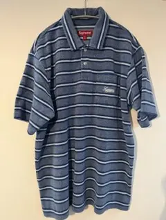 Supreme Stripe Terry S/S Polo ROYAL