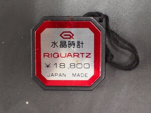 リコー RICOH リクォーツ RIQUARTZ 水晶時計 オールド クォーツ 腕時計用 新品販売時 展示タグ プラタグ 品番: 590136