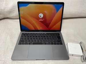 【動作品】Macbook Pro 13インチ A1706 2017 Core i5 Mem 8GB SSD 512GB ACアダプタ付