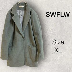 21332 SWFLW【XL】グレーコート　灰色コート　冬　テーラードコート