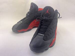 【ジャンク 鑑賞用】 NIKE ナイキ AIR JORDAN 13 RETRO 414571-004 エア ジョーダン 13 レトロ 27cm レッド×ブラック メンズ ソール剥がれ